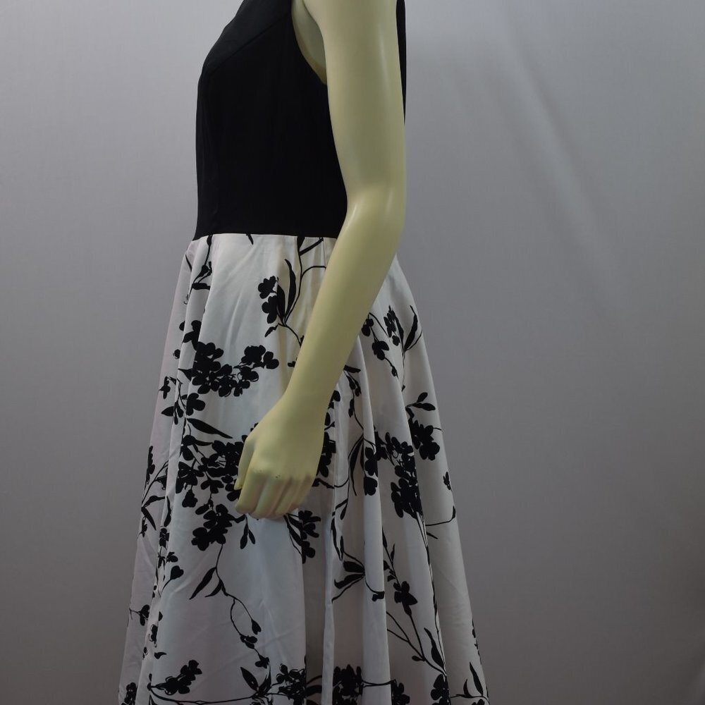 GRACE KARIN BLACK & WHITE‎ FIT AND FLARE DRESS XL - Picture 5 of 7